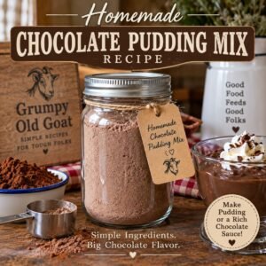 Homemade Chocolate Pudding Mix Recipe – Digital Download PDF