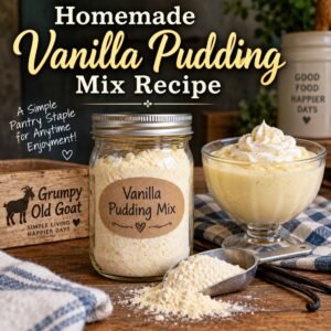 Homemade Vanilla Pudding Mix Recipe – Digital Download PDF